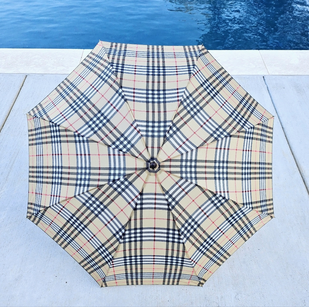 Burberry House Check Small Folding Umbrella